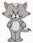 Een grijze kat