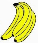 Gele bananen