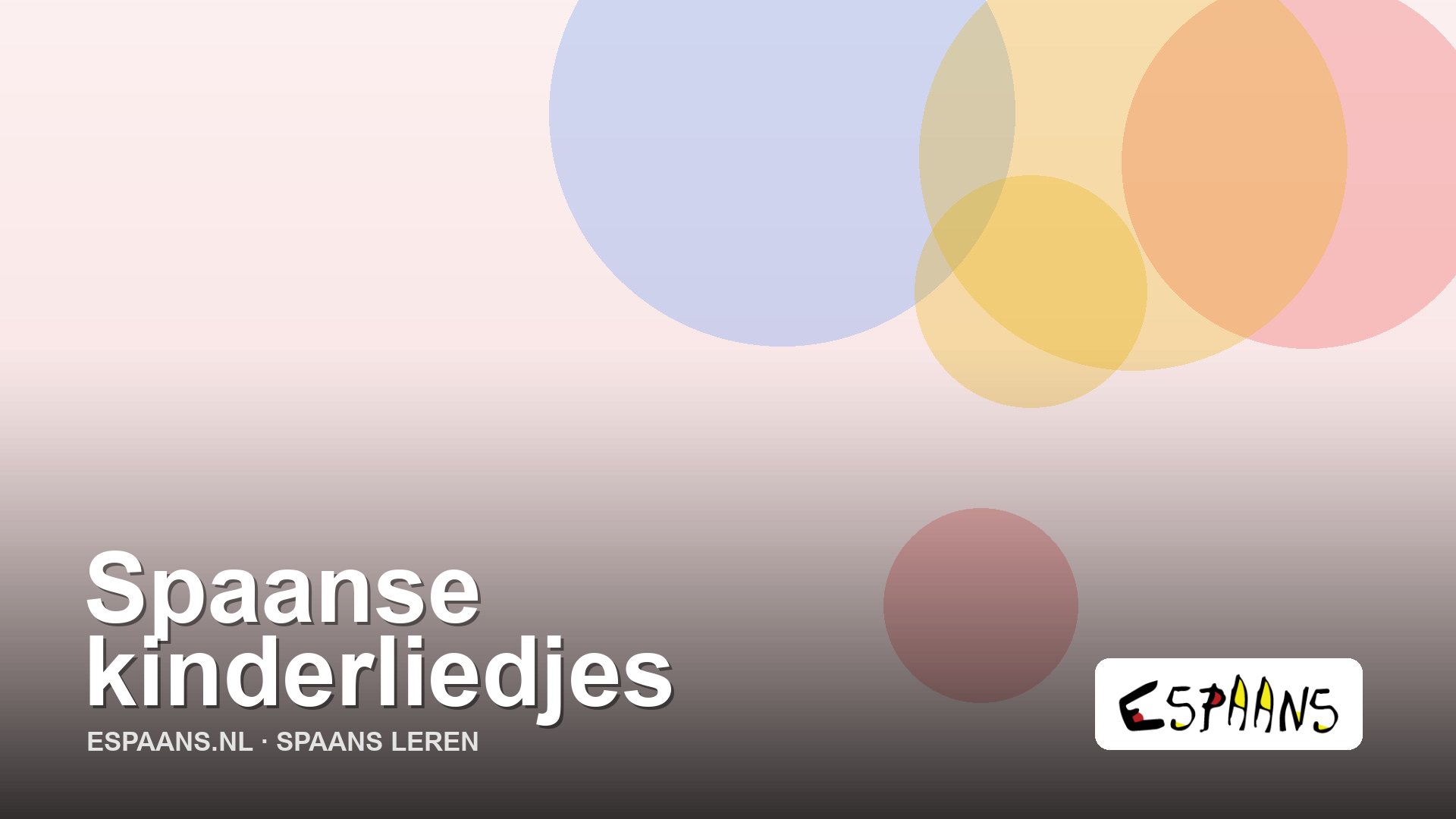 Titelplaat Spaanse kinderliedjes