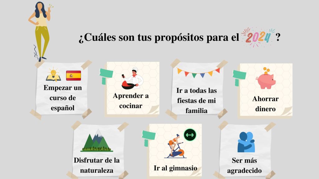 Propósitos de Año Nuevo: goede voornemens in het Spaans